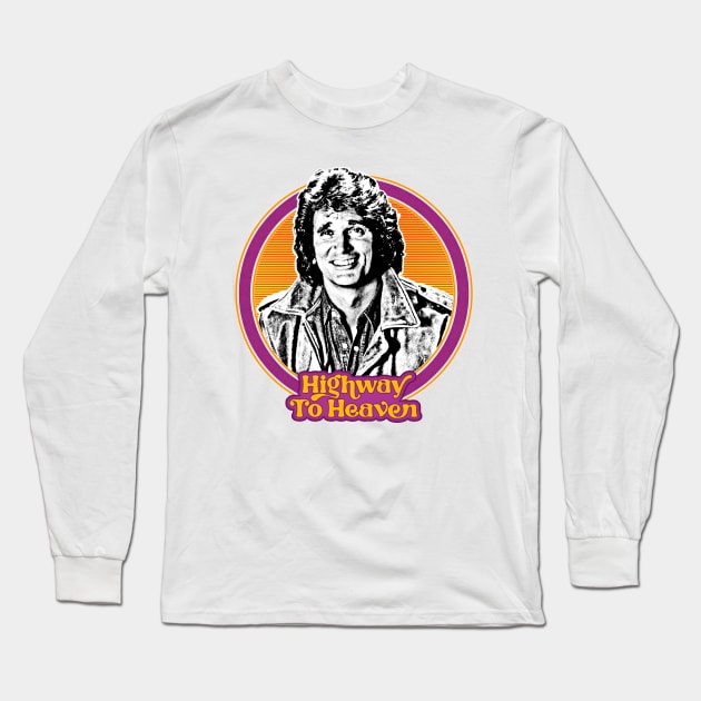 Highway To Heaven / 80s Kid Fan Design Long Sleeve T-Shirt by DankFutura